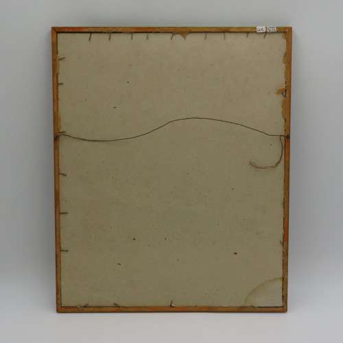 Vintage restoration costume print in frame