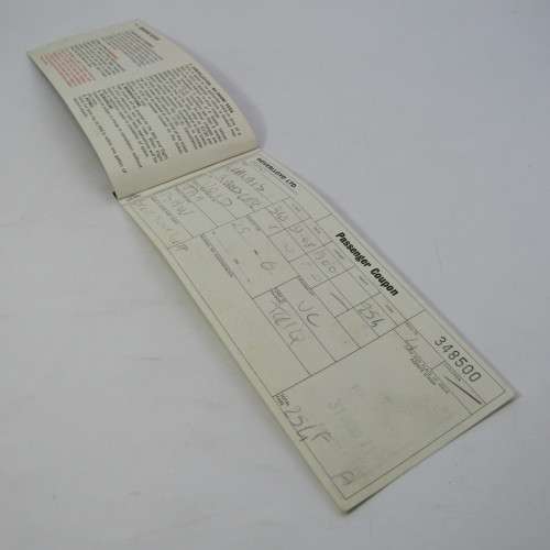 Vintage passenger ticket on the Hovelloyd - Calais to Ramsgate