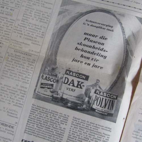 1967 Newspaper Caledon-Venster interesting reports