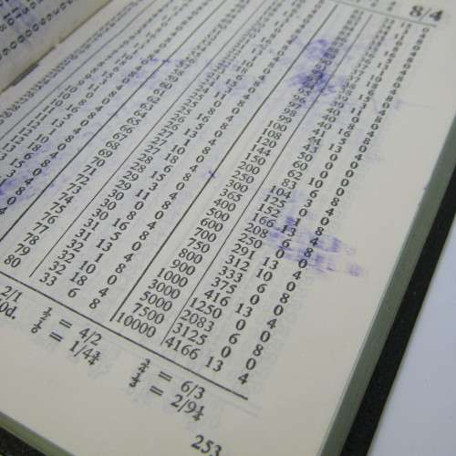 Collins Unique Gem Reckoner - 1953 edition