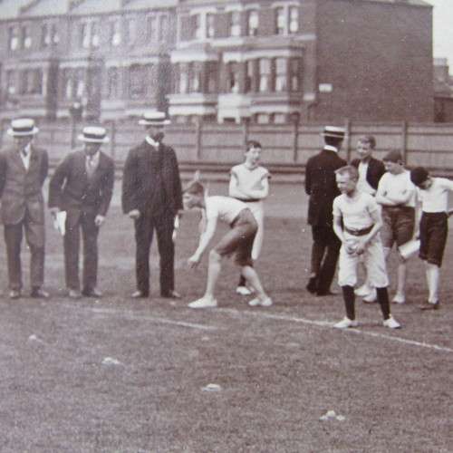 Antique original photo of School Sport at St. Alban 1905