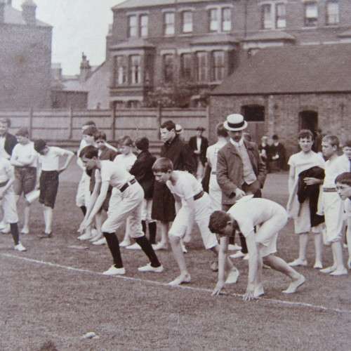 Antique original photo of School Sport at St. Alban 1905
