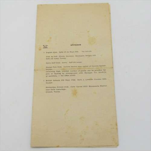 WW2 Booklet explaining facilities to British troops and inviting Officers to the club - 1939-1940
