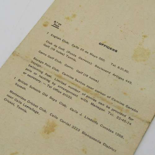 WW2 Booklet explaining facilities to British troops and inviting Officers to the club - 1939-1940