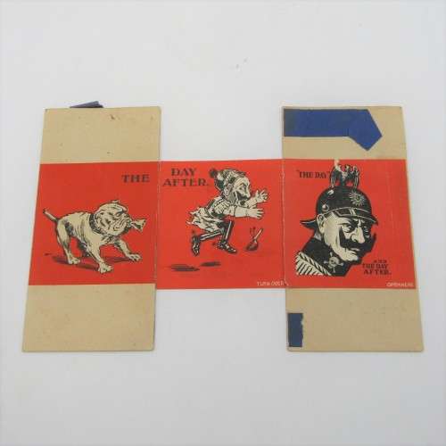 WW1 The Day After greetings card - rare with some damage