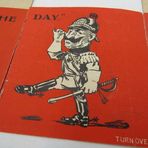 WW1 The Day After greetings card - rare with some damage