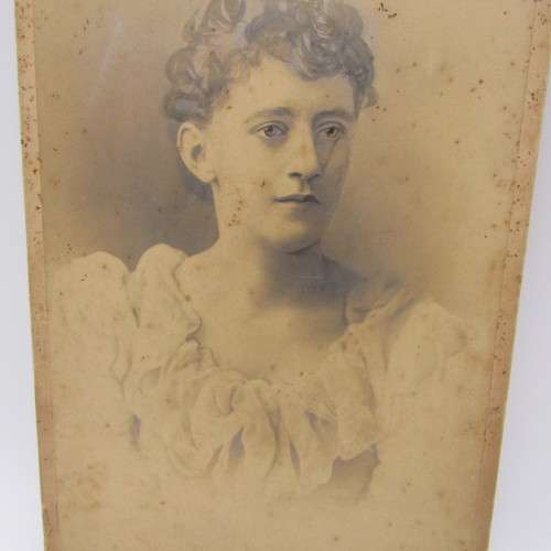 Antique photo portrait of unknown woman