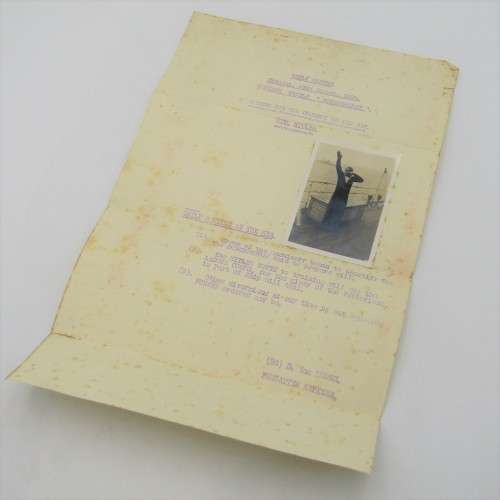 Jesting orders for the battle cruizer SCHARNHORST15 August 1939 - sunk 26 Dec 1943