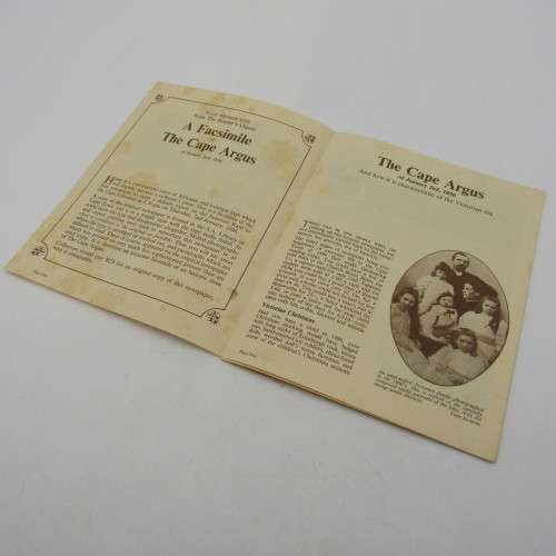 Readers Digest 12 page reprint of the Cape Town Argus coverage of the Jameson Raid