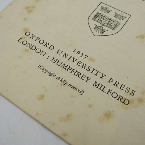 Booklet for the Divine Service for the Sunday preceding the Coronation of George 6 in 1937