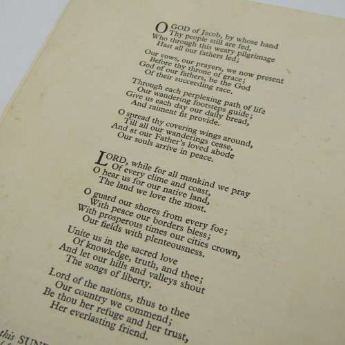 Booklet for the Divine Service for the Sunday preceding the Coronation of George 6 in 1937