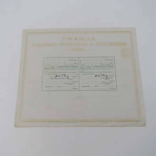 One share in the Albany Prospecting developing LTP, Colony of the Cape of Good Hope 1907 - To Martin
