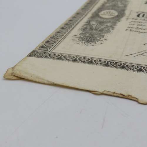 Four shares of one pound in the Kimberly Sheba Gold Mining Company - Baberton 1887 to Messe Runchman