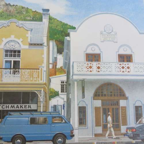 Vintage print of St Georges Street Simon`s Town by AH Vital
