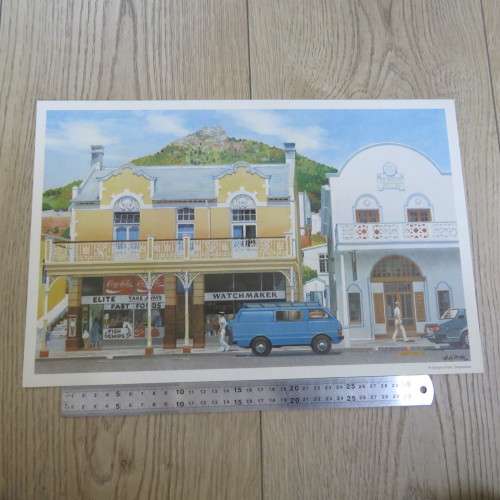 Vintage print of St Georges Street Simon`s Town by AH Vital