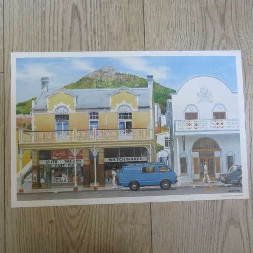 Vintage print of St Georges Street Simon`s Town by AH Vital