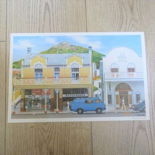Vintage print of St Georges Street Simon`s Town by AH Vital