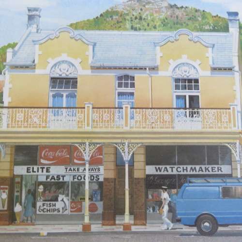 Vintage print of St Georges Street Simon`s Town by AH Vital