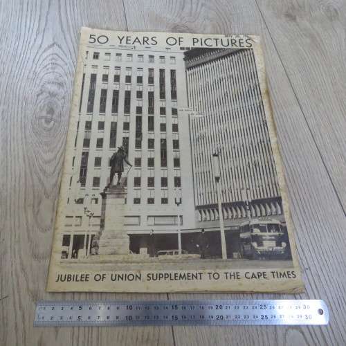 50 years jubilee of Union of South Africa supplement to the Cape Times - 64 pages rarely seen