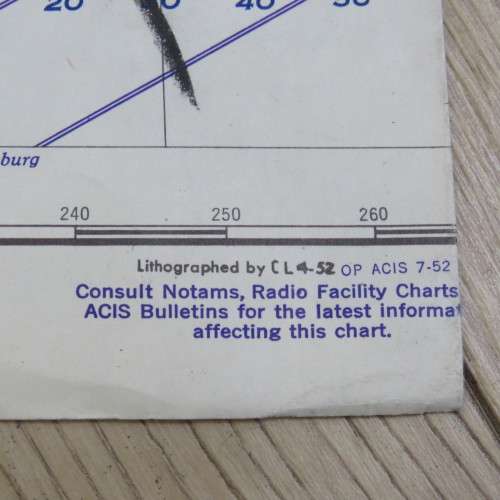 1948 Map used by American pilots during occupation of Germany - Scarce