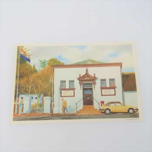 Vintage print of First Raadsaal Bloemfontein by AH Vital