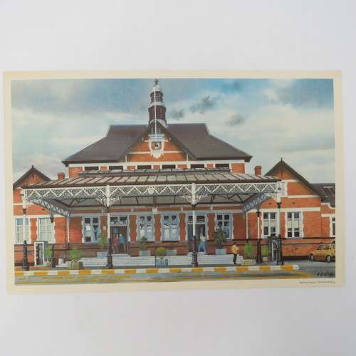 Vintage print of the Railway Station Pietermaritzburg by AH Vital
