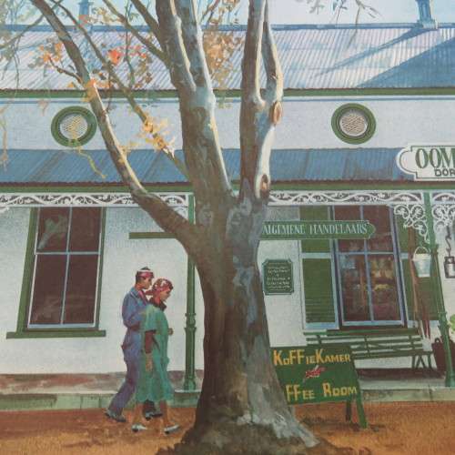 Vintage print of Oom Samie se winkel, Stellenbosch by AH Vital