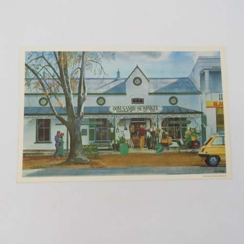 Vintage print of Oom Samie se winkel, Stellenbosch by AH Vital