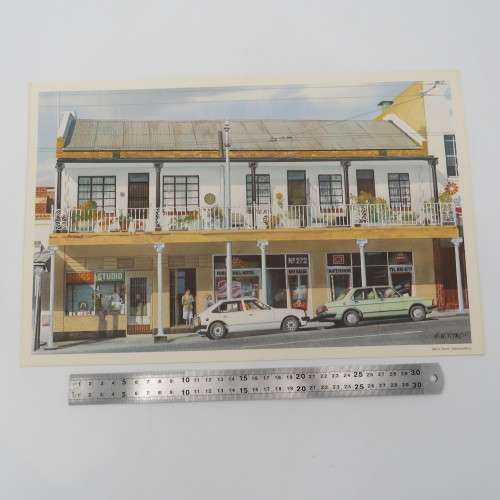 Vintage print of Main Street Johannesburg by AH Vital