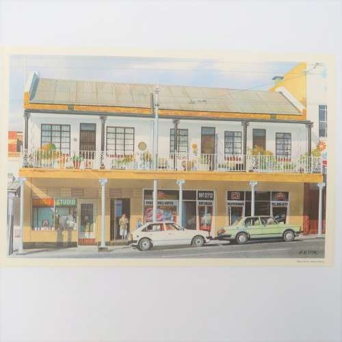 Vintage print of Main Street Johannesburg by AH Vital