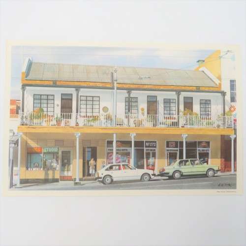 Vintage print of Main Street Johannesburg by AH Vital