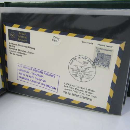 Lot of 104 Lufthansa flown covers form the 1960`s - lot of First Day Covers