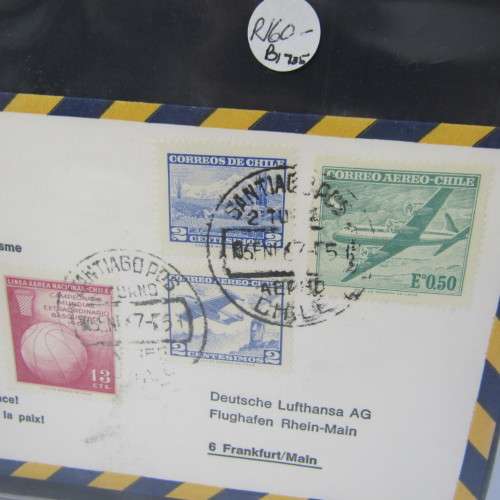 Lot of 104 Lufthansa flown covers form the 1960`s - lot of First Day Covers