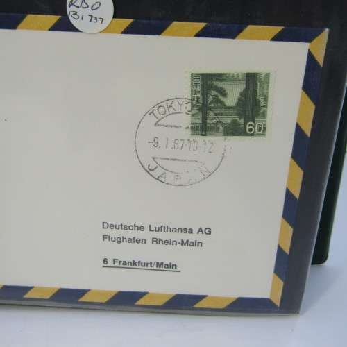 Lot of 104 Lufthansa flown covers form the 1960`s - lot of First Day Covers