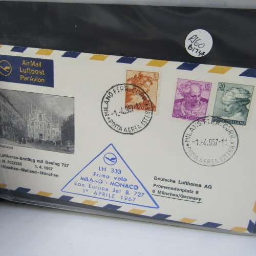 Lot of 104 Lufthansa flown covers form the 1960`s - lot of First Day Covers