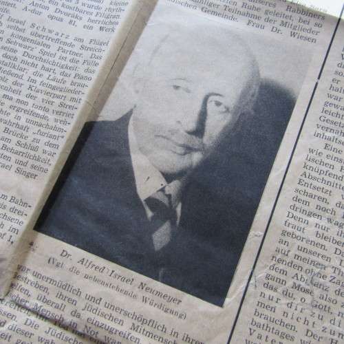 Copy of the Judisches Nachrichten - blatt Sanctioned by the Germans during WW2