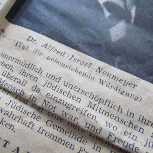 Copy of the Judisches Nachrichten - blatt Sanctioned by the Germans during WW2