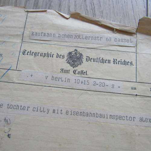 1905 Program for the Birthday of Simon Joseph David plus 2 telegram of best wishes