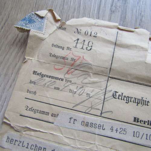 1905 Program for the Birthday of Simon Joseph David plus 2 telegram of best wishes