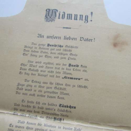 1905 Program for the Birthday of Simon Joseph David plus 2 telegram of best wishes