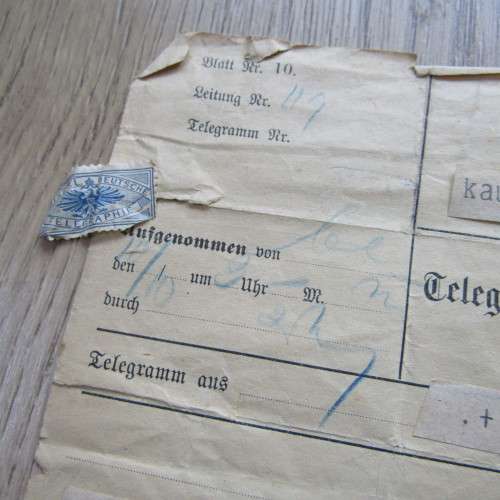 1905 Program for the Birthday of Simon Joseph David plus 2 telegram of best wishes
