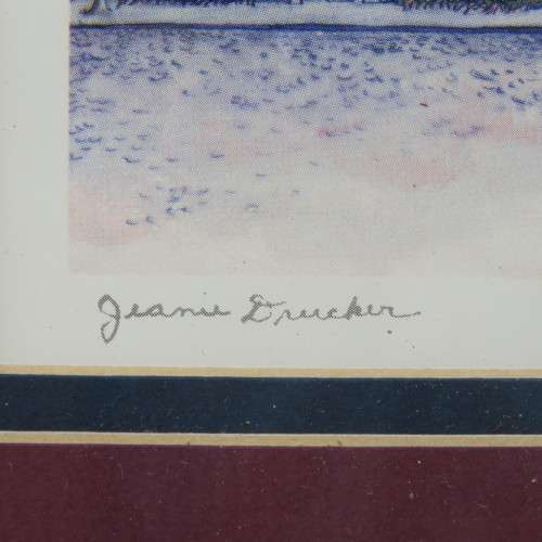 Jeanie Drucker Rainbow Row Charleston S.C. - Small print in frame