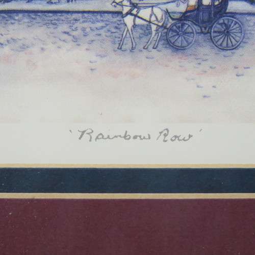 Jeanie Drucker Rainbow Row Charleston S.C. - Small print in frame