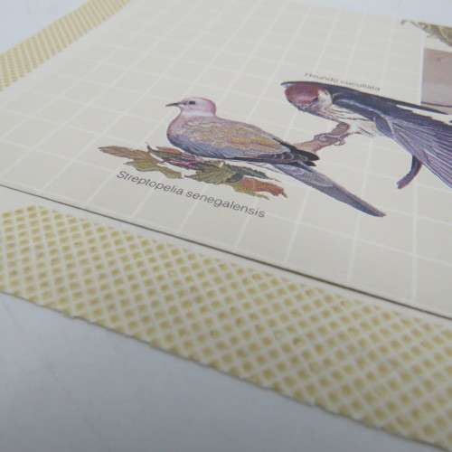 Unused Bird Aerograin with printed 25c stamp upgraded with 2 5c stamps
