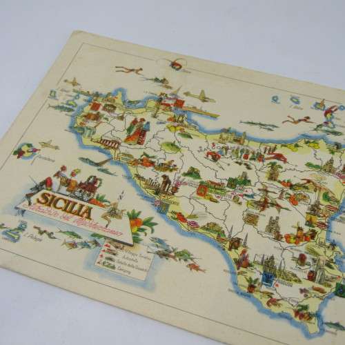 Lot of 10 vintage postcards with Maps - unused