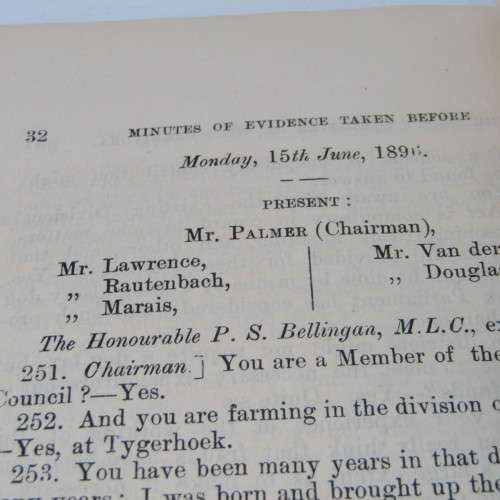 Cape of Good Hope Original Report of the Select Committee on Wild Carnivora - June 1896
