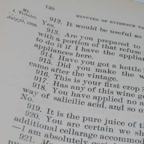 Cape of Good Hope Original Report of the Select Committee on Elsenburg - August 1906
