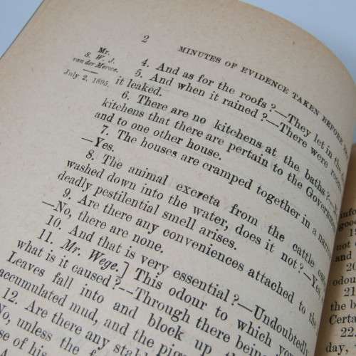 Cape of Good Hope Original Report of the Select Committee on the Oliphants River Baths - July 1895