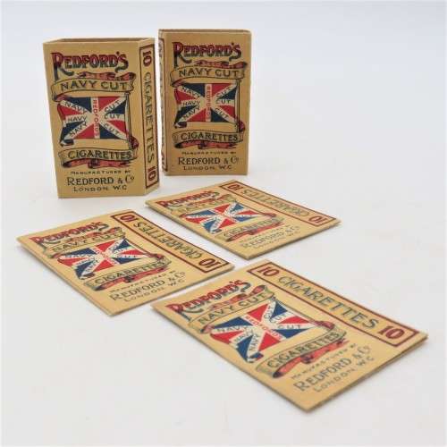 Vintage navy cut cigarette boxes - 5 box outers