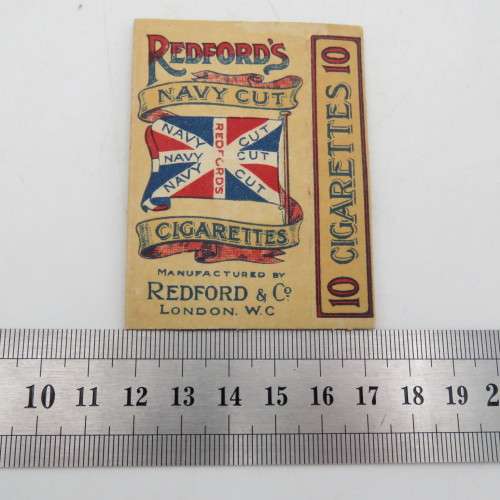 Vintage navy cut cigarette boxes - 5 box outers